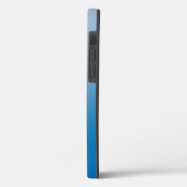 Coques Case-Mate iPhone Bleu clair minimal à bleu foncé (Verso / Gauche)