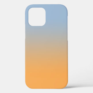 Case-Mate iPhone Case Bleu clair minimal à dégradé orange