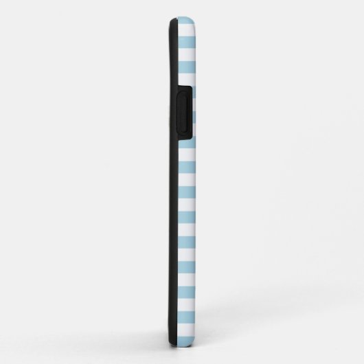 Coques Case-Mate iPhone Bleu clair Stripes Vacances Été Pastel (Dos/Droite)