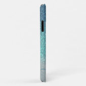 Coques Case-Mate iPhone Bleu clair Turquoise Parties scintillant brillante (Dos/Droite)