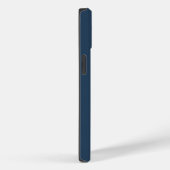 Coques Case-Mate iPhone Bleu Classique Et Vanille Initial/Premier/Nom De F (Verso / Droite)
