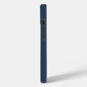Coques Case-Mate iPhone Bleu Classique Et Vanille Initial/Premier/Nom De F (Verso / Gauche)