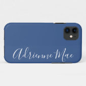 Coques Case-Mate iPhone Bleu classique personnalisé (Dos (Horizontal))