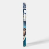 Coques Case-Mate iPhone Bleu Coonhound sur une pagaie : une aventure Pitto (Verso / Gauche)