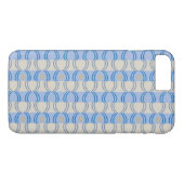 Coques Case-Mate iPhone Bleu courant Tan de Candystripe (Dos (Horizontal))