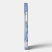 Coques Case-Mate iPhone Bleu cristal marbre Iridescente Agate (Verso / Gauche)