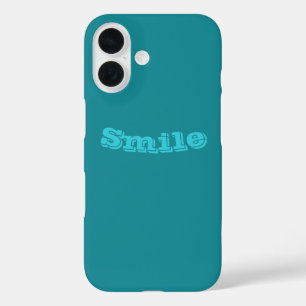 Coques iPhone 16 Bleu Cyan Turquoise Turquoise Printemps saison Cou
