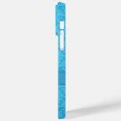 Coques Case-Mate iPhone Bleu damassé Fleur de Lis (Verso / Gauche)