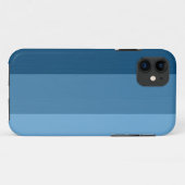 Coques Case-Mate iPhone Bleu de ciel léger simple et rayures bleues en (Dos (Horizontal))