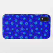 Coques Case-Mate iPhone Bleu de cobalt floral 4Annie (Dos (Horizontal))