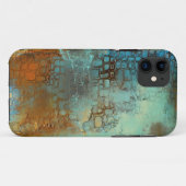 Coques Case-Mate iPhone Bleu de Deja (Dos (Horizontal))