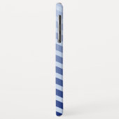 Coques Case-Mate iPhone Bleu de marine nautique Vagues Bleue de la Marine (Dos/Gauche)