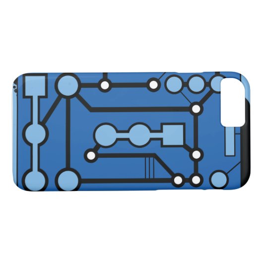 Coques Case-Mate iPhone Bleu de Motherbox (Dos (Horizontal))