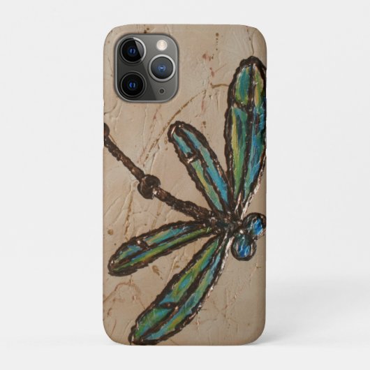 Coques Case-Mate iPhone Bleu de plage et vert libellule Flit (Dos)