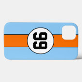 Coques Case-Mate iPhone Bleu de poudre et cas fait sur commande de (Verso (horizontal))