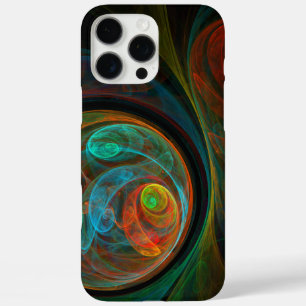 Coques iPhone 16 Pro Max Bleu de renaissance Art Abstrait
