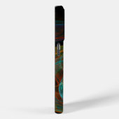 Coques Case-Mate iPhone Bleu de renaissance Art Abstrait (Verso / Droite)