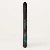 Coques Case-Mate iPhone Bleu de renaissance Art Abstrait (Dos/Droite)