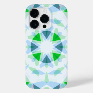 Coque Pour iPhone 14 Pro Bleu d'été Joli Vert Magic Star Girl's