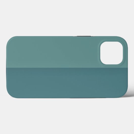 Coques Case-Mate iPhone Bleu deux tons personnalisable (Verso (horizontal))