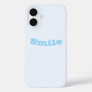 Coques iPhone 16 Bleu doux blanc pastel couleur uni