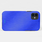 Coques Case-Mate iPhone Bleu en aluminium (Dos (Horizontal))