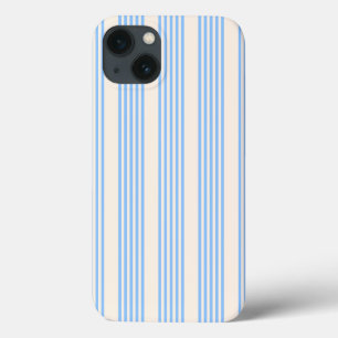 Case-Mate iPhone Case Bleu et beige cinq rayures motif