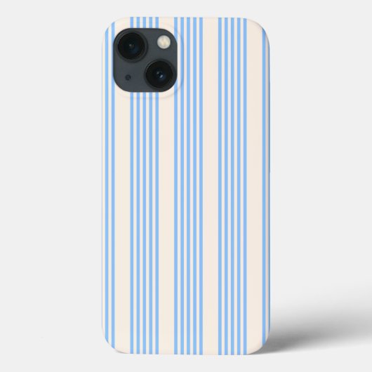 Coques Case-Mate iPhone Bleu et beige cinq rayures motif (Verso)