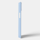 Coques Case-Mate iPhone Bleu et beige cinq rayures motif (Verso / Droite)