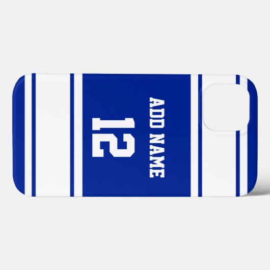 Coques Case-Mate iPhone Bleu et blanc (Verso (horizontal))