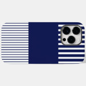 Coques Case-Mate iPhone Bleu et blanc (Verso (horizontal))