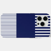 Coques Case-Mate iPhone Bleu et blanc (Verso (horizontal))