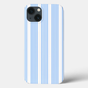 Case-Mate iPhone Case Bleu et blanc cinq bandes motif