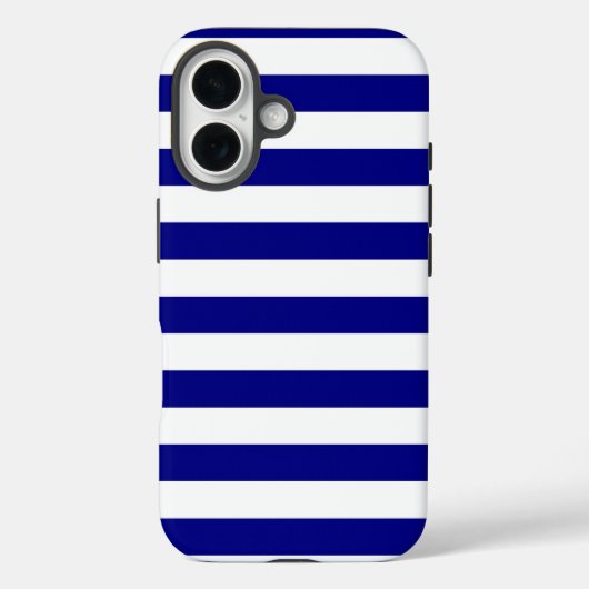 Coques Case-Mate iPhone Bleu et blanc de la marine (Verso)