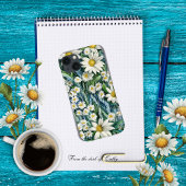 Coques Case-Mate iPhone Bleu et blanc Fleur marguerite