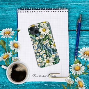 Case-Mate iPhone Case Bleu et blanc Fleur marguerite