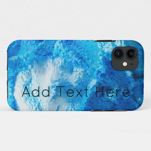 Coques Case-Mate iPhone Bleu et blanc Mélange d'art Abstrait (Dos (Horizontal))