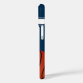 Coques Case-Mate iPhone Bleu et blanc Stripes Basket Jersey (Verso / Gauche)