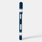 Coques Case-Mate iPhone Bleu et blanc Stripes Basket Jersey (Verso / Droite)