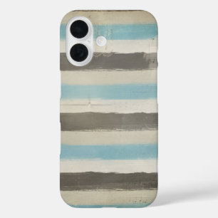 Coques iPhone 16 Bleu et Brown en aquarelle