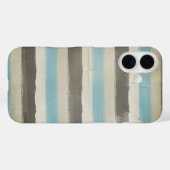 Coques Case-Mate iPhone Bleu et Brown en aquarelle (Verso (horizontal))