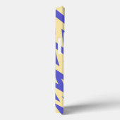 Coques Case-Mate iPhone Bleu et crème Zigzag Chevron Motif (Verso / Droite)