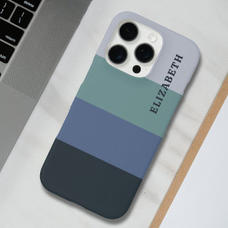 Coques iPhone 16 Pro Bleu et Gris Motif