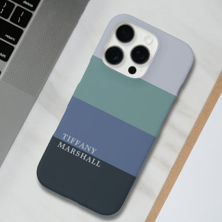 Coques iPhone 16 Pro Bleu et Gris Motif