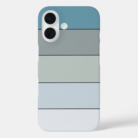 Coques Case-Mate iPhone Bleu Et Gris Sur Papier Aquarelle (Verso)