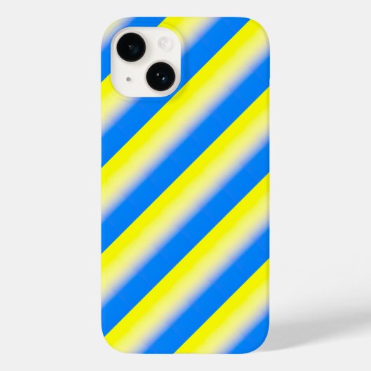 Coques Case-Mate iPhone Bleu et jaune rayures Ukraine Inspiration moderne (Verso)