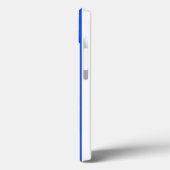 Coques Case-Mate iPhone Bleu et Motif blanc pour voiles verticales (Verso / Gauche)