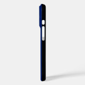 Coques Case-Mate iPhone Bleu et noir bonbons rayés (Verso / Gauche)