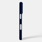 Coques Case-Mate iPhone Bleu et noir bonbons rayés (Verso / Droite)