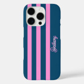 Coques Case-Mate iPhone Bleu et rose Motif  personnalisé (Verso)